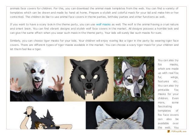 It is a photo of Fox Mask Printable with papercraft It is a photo of Fox Mask Printable with papercraft